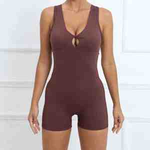 Vente en gros de vêtements de sport sexy de couleur unie, ensemble de 5 pièces pour la salle de sport, le yoga, les ensembles de vêtements de sport pour femmes - Product Image 1