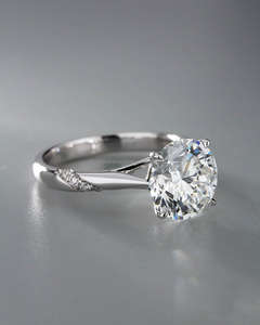 IGI/GIA Lab Grown Cut Diamond Vintage 14k blanc mariage/bague de fiançailles unisexe or blanc fin pour fête d'anniversaire digne - Product Image 2