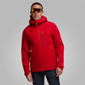 Chaqueta con capucha softshell personalizada para hombre, informal, para exteriores, con cremallera completa, resistente al agua y al viento, con bolsillos utilitarios, ligera. - Product Image 1