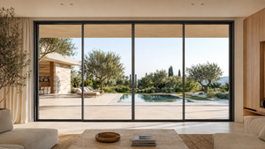 Porte coulissante de patio moderne en alliage d'aluminium avec double vitrage en verre trempé, isolation phonique, usage intérieur/commercial - Product Image 5