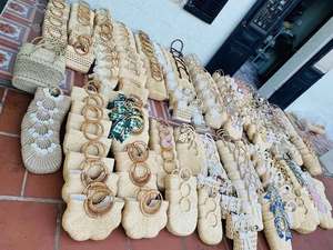 Handcrafted Water Hyacinth Beach <b>Bag</b> with Brown Tassels – Premium Vietnam Artisanal Collection - Product Image 2
