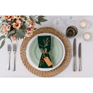 Nouvelle collection de serviettes avec broderie pour la décoration de table, serviettes de Noël pour une utilisation de Noël à un prix compétitif - Product Image 1