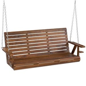 Carbonized Outdoor Patio Swing <b>Stool</b> for Porch Courtyard <b>Garden</b> <b>Garden</b> Decor - Product Image 5