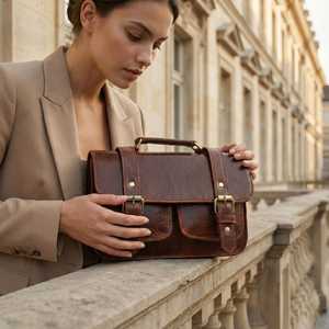 Luxury black genuine <b>leather</b> <b>Soft</b> business travel <b>bag</b> Men's lightweight laptop <b>bag</b> Business executive <b>bag</b> - Product Image 1