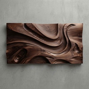 Mid Century Large Sculpture Wall For Entryway Inspiration Handcrafted Solid Wood 3D Sculpture Wall Art For Home Living Room - Product Image 6