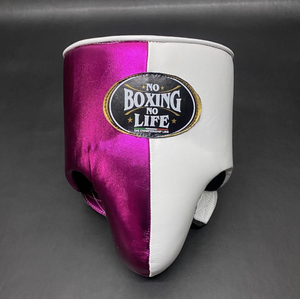 No Boxing No Life - Juego de Guantes de Boxeo Profesionales de Cuero, Protector de Cabeza y Protector Inguinal, Color Personalizado, con Cordones Ajustables para la Muñeca - Product Image 2