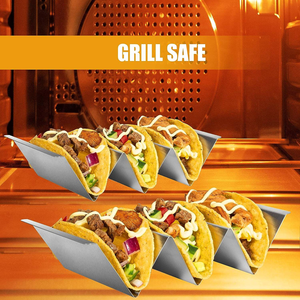 Precios de Fábrica al por Mayor: Accesorios para Bares, Soportes para Tacos de Acero Inoxidable Seguros para Hornear y Asar - Product Image 4