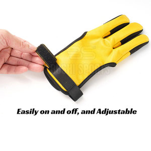 Gants de tir à l'arc respirants, dotés d'une construction flexible et de gants de tir à l'arc durables pour les aventures en plein air - Product Image 3