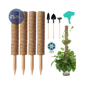 [สินค้าขายดี] เสาค้ำต้นไม้แบบยืดหดได้ BLUE LOTUS FARM ทำจากใยมะพร้าวธรรมชาติ สำหรับการเพาะปลูกพืชสวนและการฝึกปลูกไวน์ - Product Image 1