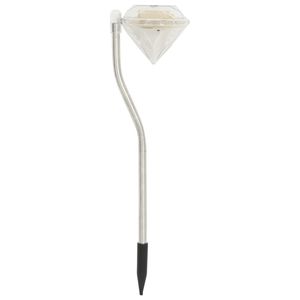 Set 6 pezzi di luci solari LED giardino 3.5 "x 3.1" x 11.6 "per l'arredamento esterno - Product Image 4