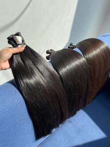 Extensiones de Cabello Humano Virgen Vietnamita a Granel, de un Solo Donante, Puntas Completas, Color Negro Natural, 100% Crudo Sin Procesar - Product Image 1