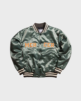 Blouson Bomber Satin 100% Polyester Homme Femme – Ensemble Blouson Bomber Varsity Haute Qualité pour Homme avec Patchwork