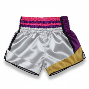 Shorts de Muay Thai personnalisés, fabricant OEM en gros, shorts de boxe Muay Thai par sublimation, shorts de Muay Thai avec logo brodé - Product Image 1