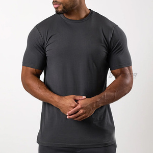 Custom Men's Gym T-<b>Shirt</b> 100% Cotton Knitted Breathable Eco-Friendly Custom Logo Printing Fitness Apparel - Product Image 5