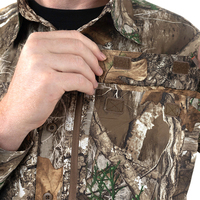 Camisa de Caza de Punto Formal de Última Moda con Diseño Único y Fantástico, Hecha a Medida, de Manga Larga para Hombre