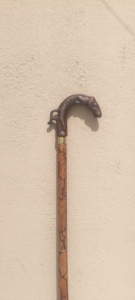 Bastón de Madera de Palisandro Hecho a Mano con Empuñadura de Cabeza de Caballo de Latón Sólido, 36 Pulgadas, Multifuncional, Estilo Vintage Marrón, para el Día de San Valentín - Product Image 5