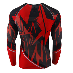 Professional Training Wear <b>Men</b> Rash Guards <b>Compression</b> Top Quick Dry Spandex/Polyester Full Sleeve Factory Direct Price Online - Product Image 2