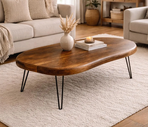Premium Quality Wooden Coffee Table Available with Metal Legs for Dining Room and Bedroom Office and Home Usage for Sell - Product Image 6