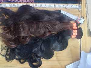 Extensions de cheveux humains indiens Remy double trame, tissées à la machine, en vrac - Product Image 4