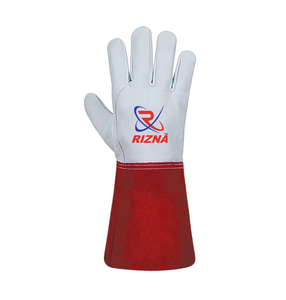 Guantes de soldadura industriales TIG MIG de cuero vacuno de alta calidad, resistentes al calor. - Product Image 6