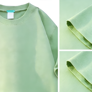 T-shirt urbain personnalisé pour homme, coupe oversize, 100% coton épais 260 g/m², avec patch, lavage vintage, vierge, impression DTG, vente en gros OEM - Product Image 3