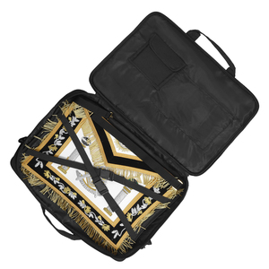 Estuche para Mandil de Maestro Masón, Logia Azul, Negro, Imitación Cuero, Mm Wm Provincial, Maletín para Mandil Masónico de Alta Calidad, Hecho a Medida - Product Image 3