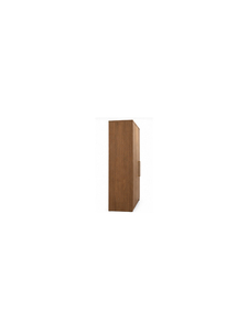 Modern Minimalist Wooden Wardrobe Hinged Doors and Brass Handles Wall Mount Bedroom Furniture 5 <b>Drawers</b> <b>6</b> Shelves Light Feature - Product Image 4