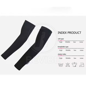 Manchons de bras respirants et extensibles de qualité supérieure pour hommes, pour un confort quotidien et l'exercice physique, en Spandex/Polyester - Product Image 4