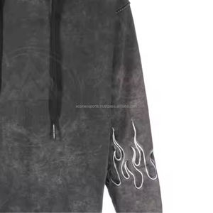 Sweat-shirts décontractés pour hommes, lavage à l'acide, légers, séchage rapide, logo personnalisé, design de haute qualité, faible MOQ, vente chaude, nouveauté - Product Image 6