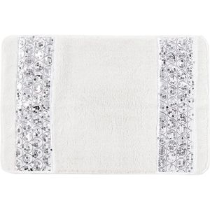 Tappeto da Bagno Moderno di Lusso, Tappetino Contemporaneo Bianco per Bagno con Design Unico, Elegante Arredo per Doccia - Product Image 1