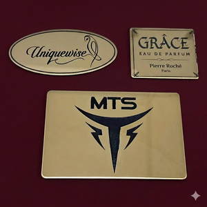 Plaque en métal noir cuivré personnalisée – Plaque décorative imprimée pour la décoration murale, de la maison et du bureau - Product Image 1
