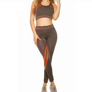 Ensemble de sport et de yoga réversible en dentelle lavée pour femme adulte, décontracté et oversize, 2 pièces - Product Image 3