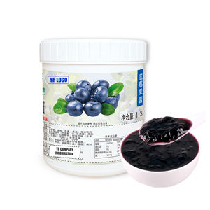 Premium Natural Blueberry Fruit <b>Sauce</b> Jam Premium Delicious Raw Material for Milk Tea Milkshake Dessert Beverage in Bottle 3kg - Product Image 5