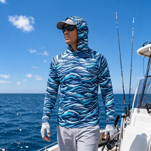 Custom UPF fishing <b>face</b> cover athletic fit fishing <b>mask</b> hoodie tournament fishing <b>face</b> cover for apparel retailers - Product Image 2