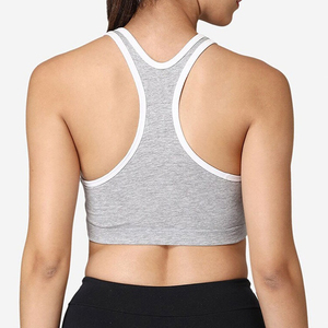 Soft Comfortable Seamless Activewear <b>Top</b> – <b>Low</b> Cut Criss Cross <b>Back</b> Sports Bra Wholesale - Product Image 4
