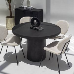 Mesa de Comedor Vandana Aureo Maxima Negra de Microhormigón con Diseño Moderno, Minimalista y Elegante - Product Image 1