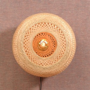 Handwoven bamboo <b>sconces</b> factory price modern light fixtures outdoor <b>wall</b> lamp cheapest price - Product Image 6