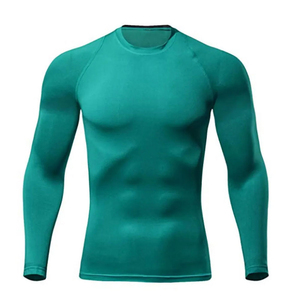 Maillot de bain de compression à manches longues pour homme, 100 % polyester, écologique, coupe douce, protection solaire, séchage rapide - Product Image 2