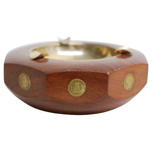 Cendrier en bois de luxe, finition rustique haut de gamme, décoration unique pour fumeurs - Product Image 2