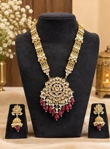 ชุดเครื่องประดับทองชุบแบบชาติพันธุ์ TISHYA DIAMOND ประกอบด้วยสร้อยคอและต่างหูประดับมุกเทียมและเพชรโมอิสซาไนต์ทรงเหลี่ยมเจียระไนสวยงามทันสมัยสำหรับผู้หญิง - Product Image 2