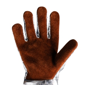 Gants de soudage en cuir de vachette pleine fleur, résistants à la chaleur et aux étincelles, ignifuges, pour la construction (vente en gros) - Product Image 6