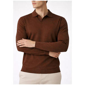 Polo homme à manches courtes en tissu tricoté, logo et impression personnalisés - Product Image 1