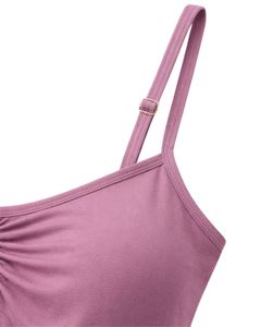 Mauve Women Camisole <b>Top</b> Slim Fit Adjustable Strap Tank <b>Top</b> Stretch Casual Basic Summer <b>Cami</b> Soft Comfortable Daily Wear - Product Image 5
