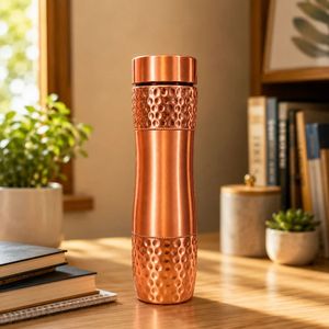 Botella de Cobre Martillado de Doble Capa para Almacenamiento de Agua, a Prueba de Fugas e Ideal para una Hidratación Diaria Saludable, Compre Directamente del Proveedor - Product Image 3