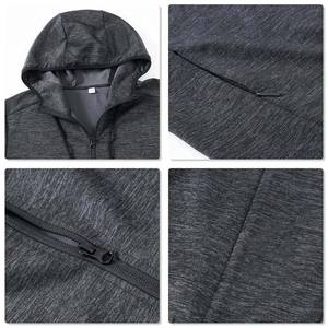 Nouveau Sweat à Capuche Tendance pour Homme, Hiver, Uni, Col Zippé, Haute Qualité, Grande Taille, Style Décontracté, Tailles Personnalisables, Coupe-Vent - Product Image 6