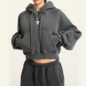 Sweat-shirt à capuche raglan personnalisé Eazwears pour femme, en molleton de coton, respirant, écologique, léger, pour le sport - Product Image 4