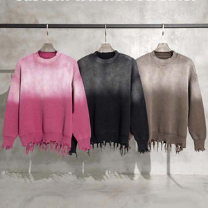 Sweat-shirt à capuche vintage lavé pour homme, coupe régulière, doublure 100 % coton, 300 grammes, séchage rapide, respirant, collection Hiver 2026 - Product Image 2