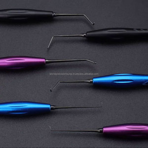 WORLD PRECISION SURGICAL WPS-RFP Plugger manuel endodontique micro-chirurgical pour remplissage rétro, en acier inoxydable, bleu/argent - Product Image 2