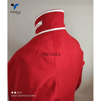 Kemeja Jaket Kanvas Musim Dingin Pria dengan Warna Kustom, Kancing Perak Tunggal, Kerah Berdiri, Gaya Inggris, Logo Depan