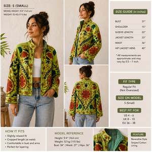 Blouson Bomber Automne Hiver Printemps Respirant en Coton Brodé à Bouton Unique en Nylon Tricoté et Laine - Product Image 4